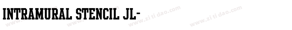 Intramural Stencil JL字体转换